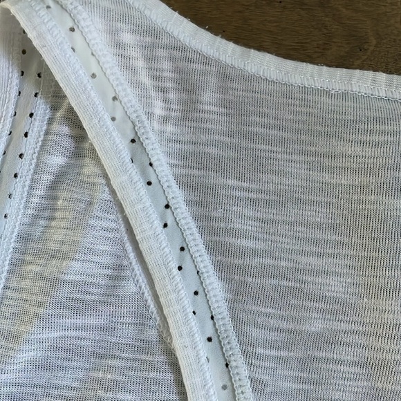 Sweaty Betty White Racerback Tank Top Workout Running Size Largo - Picture 5 of 7